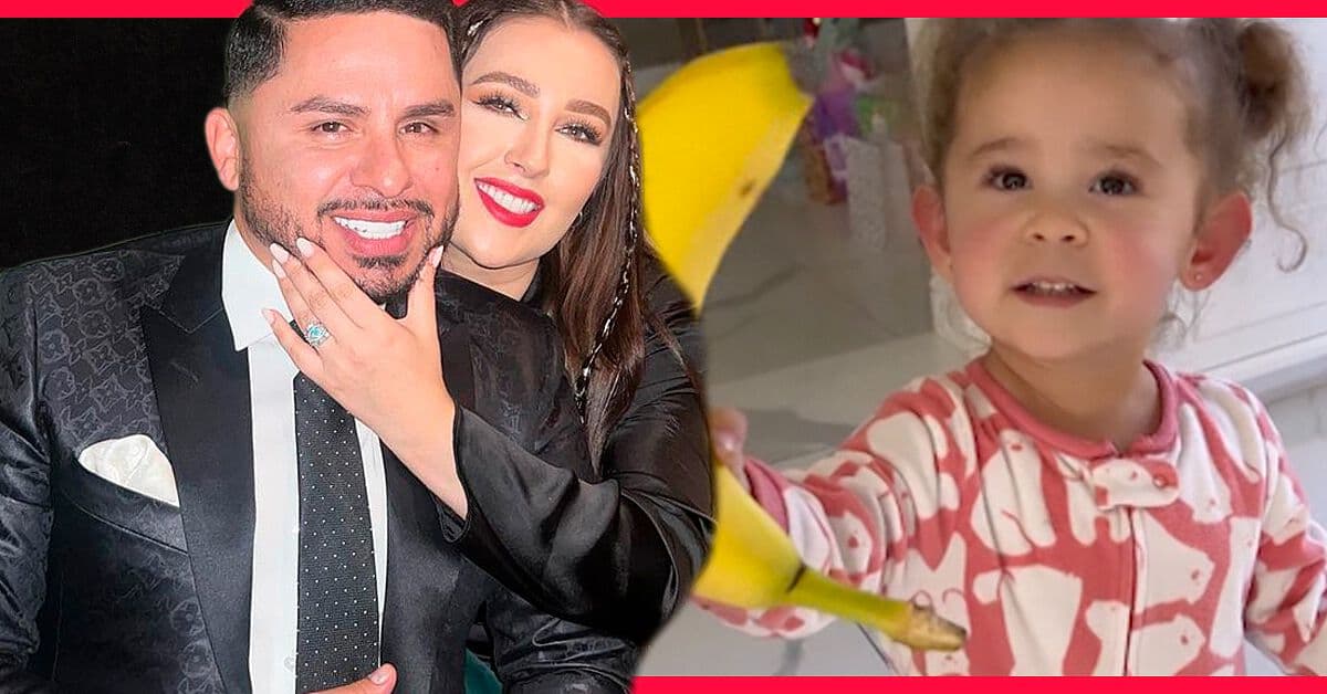 Hija de Larry Hernández recibe un plátano en Navidad; así fue su reacción