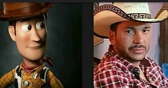 Luis Ángel 'El Flaco' se viste al estilo Woody de Toy Story
