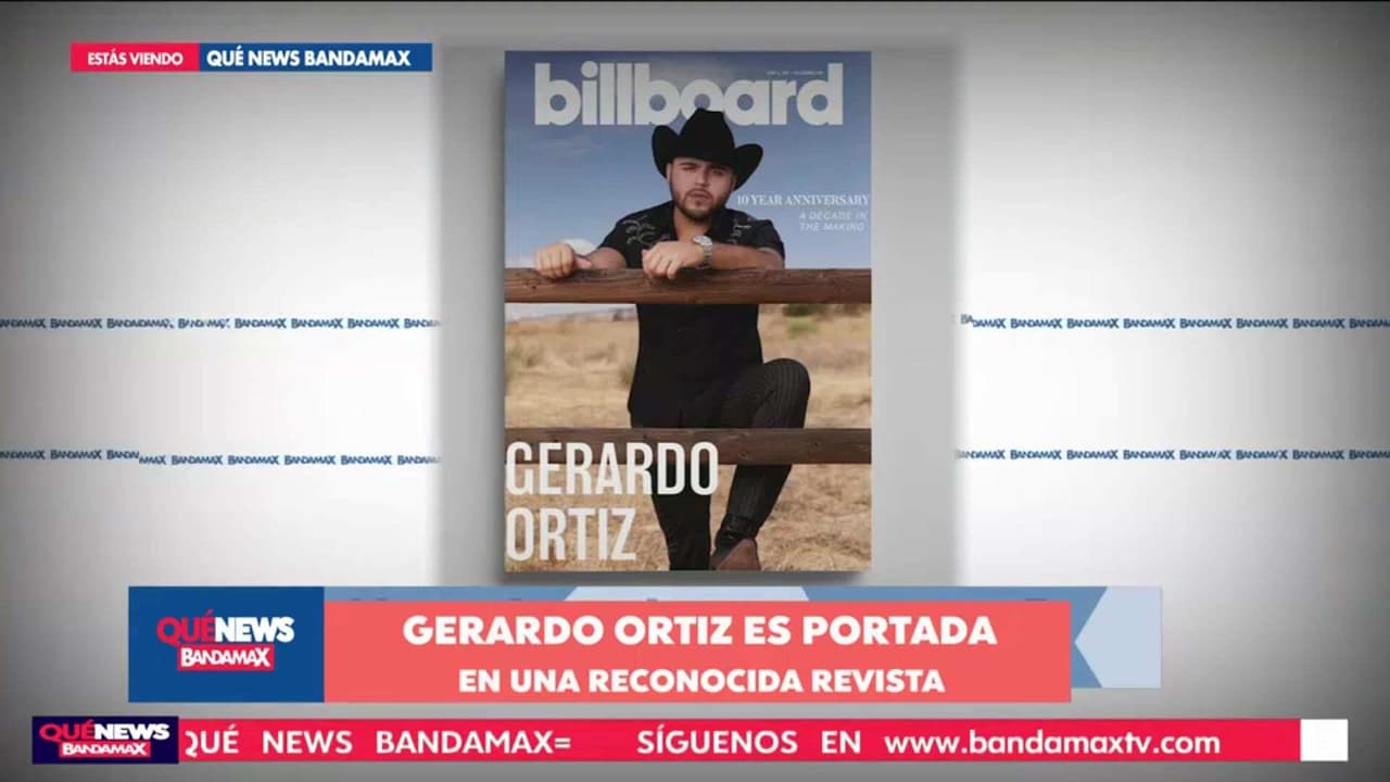 Gerardo Ortiz es portada de la revista Billboard y ofrece concierto arriba de un camión