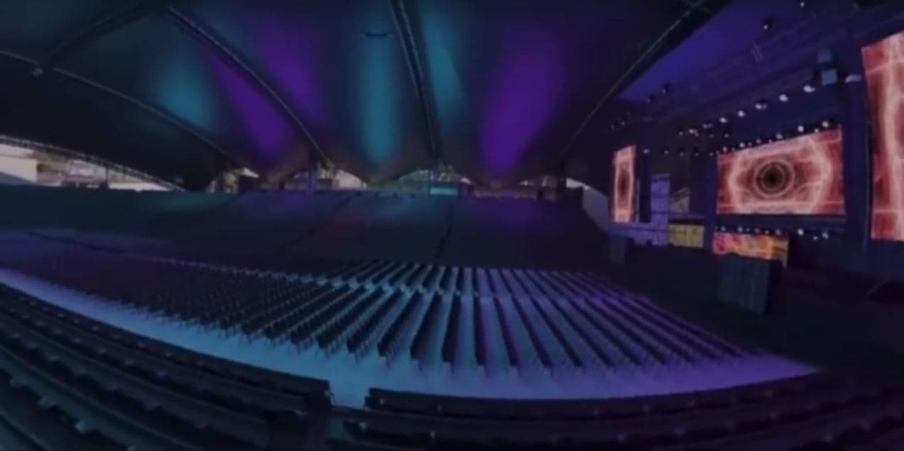 Así se verá el interior de la Arena Valle de Guadalupe.