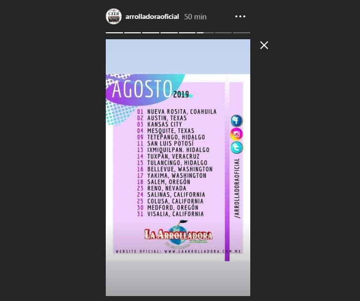 La agrupación sinaloense andará de gira por México y Estados Unidos deleitando a sus seguidores con sus éxitos y lo más nuevo que tienen.