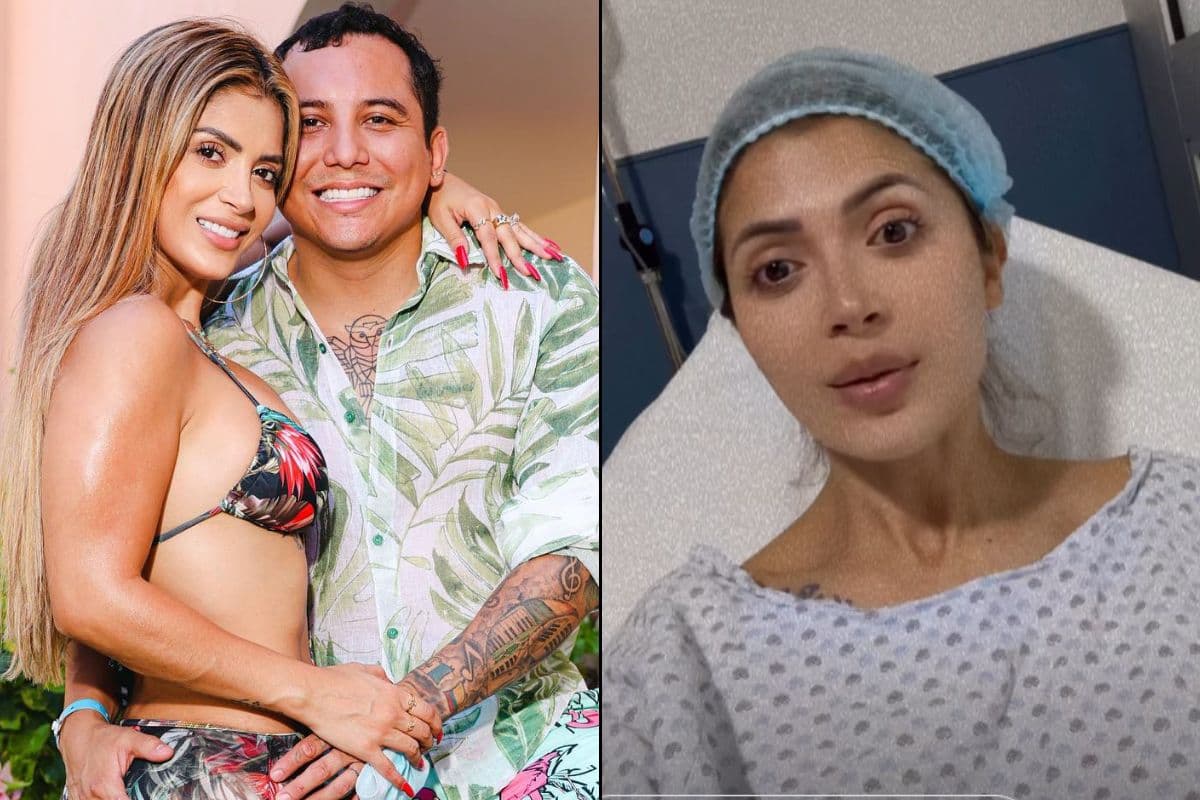 Kimberly Flores fue sometida a una cirugía mientras su esposo cuida de ella.