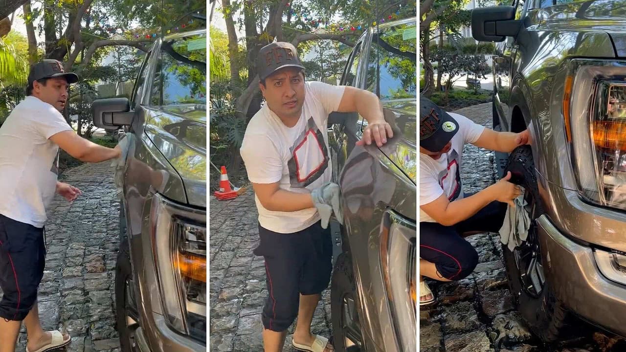 Julión Álvarez le entra a la lavada de autos y ofrece sus servicios a sus seguidores
