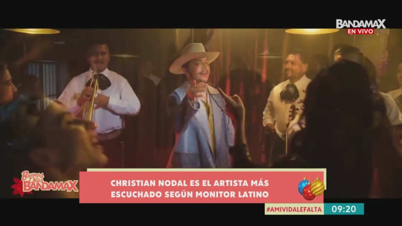 Christian Nodal se convierte en el artista de regional más escuchado en Latinoamérica