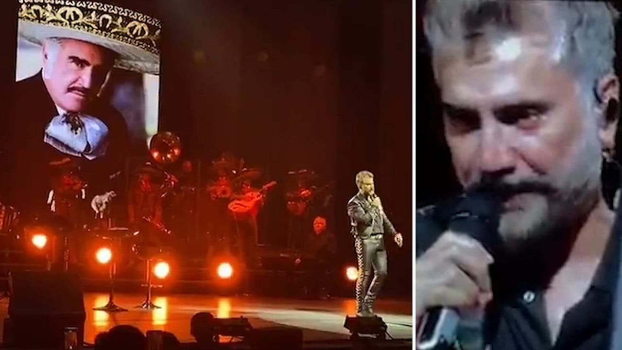Alejandro Fernández rompió en llanto al cantar ‘Acá Entre Nos’ tras dedicársela a su padre