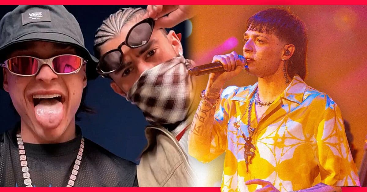 Bad Bunny sorprende al grabarse cantando “AMG” de Peso Pluma