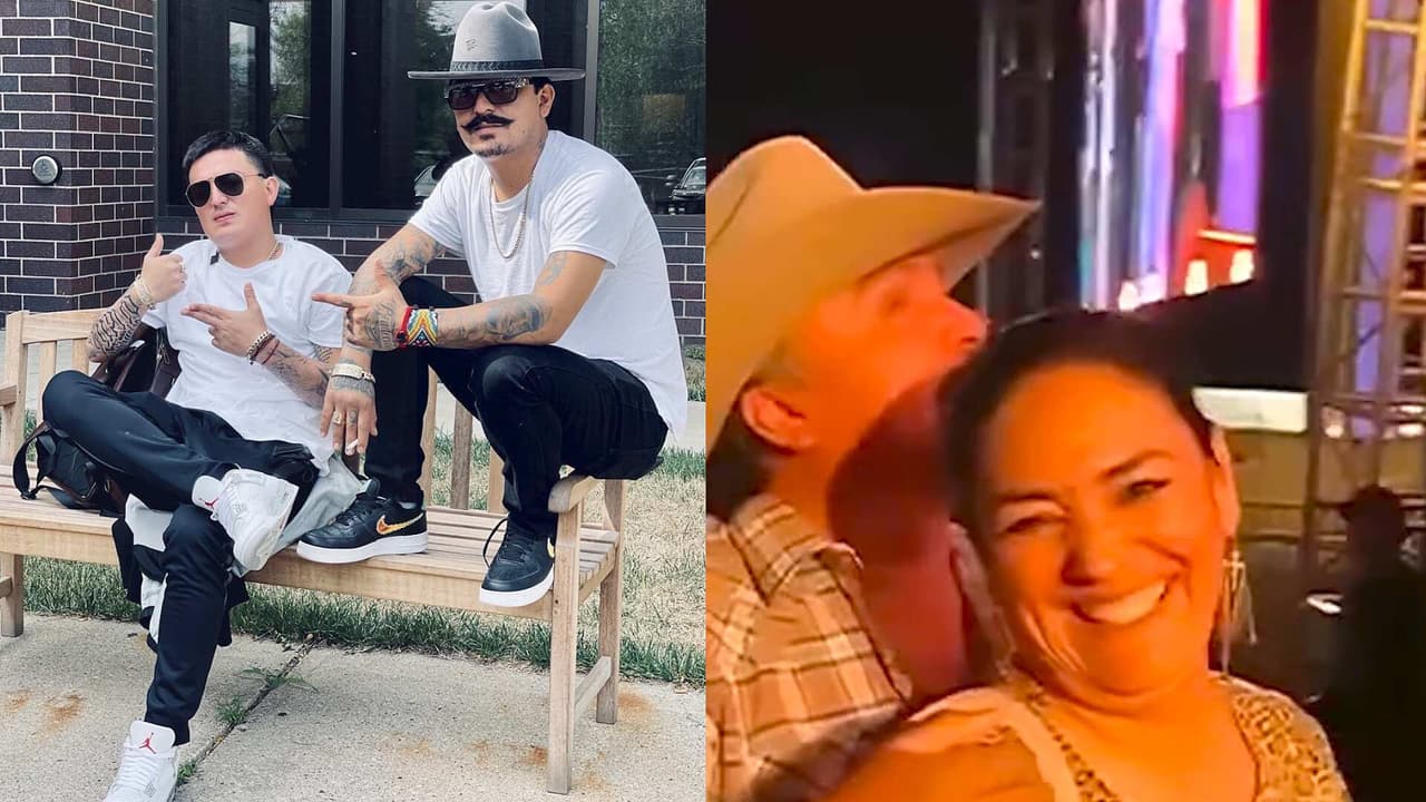 Los Dos Carnales cantaron a lado de sus papás en uno de sus conciertos
