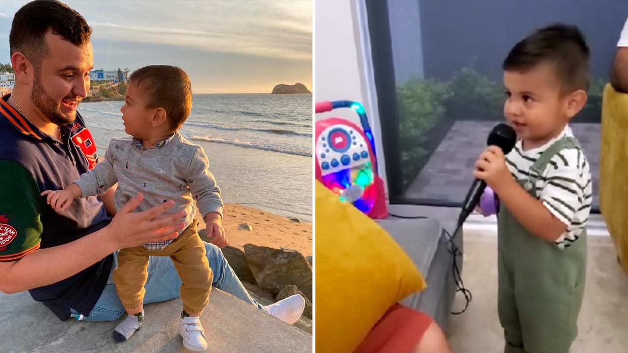 El adorable video del hijo de Edén Muñoz cantando ‘Que sea’ de Joan Sebastian y Calibre 50