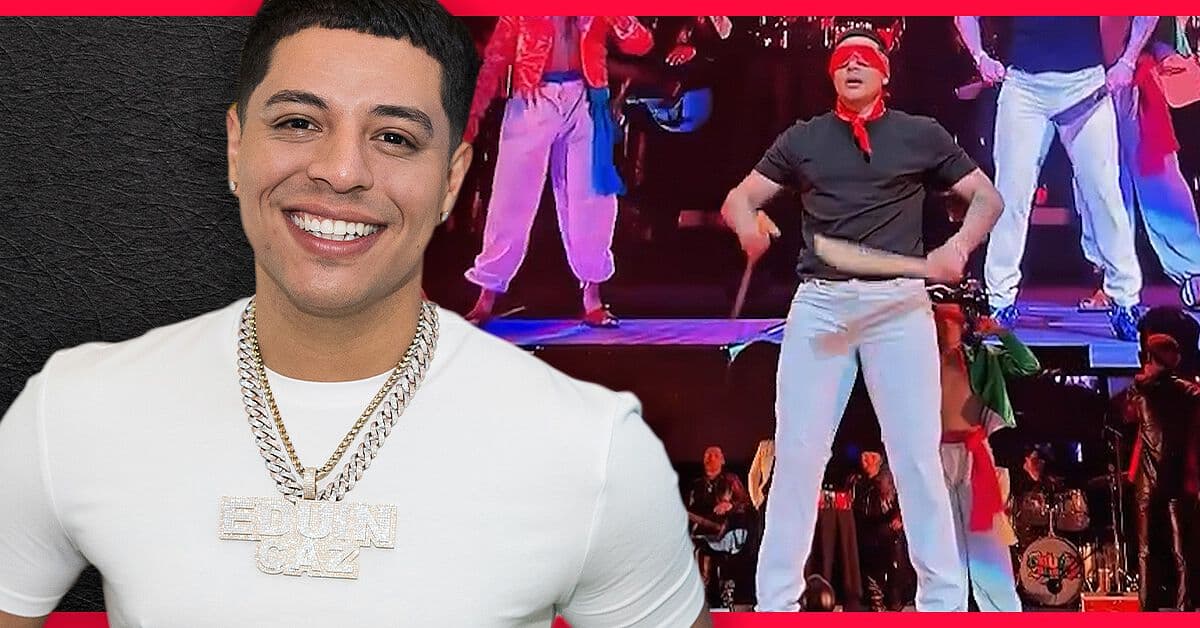 Grupo firme sorprende a fans haciendo baile de los machetes a ciegas