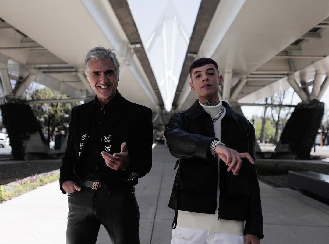 Alejandro Fernández y Natanael Cano grabaron el video de "Amor Tumbado" en Guadalajara.