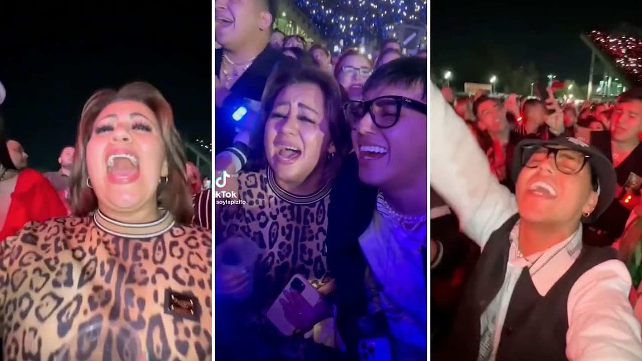 Mamá de Gomita se divierte como nunca en concierto de Grupo Firme