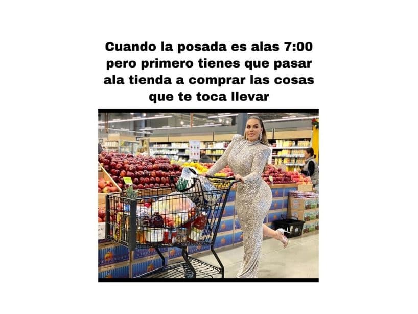La publicación ocasionó que varios usuario comenzaran a crear memes de la cantante, burlándose de ella y su atuendo para ir al super.
