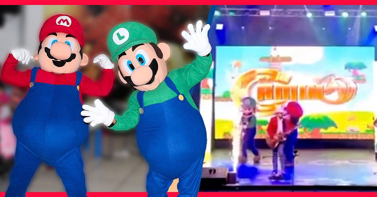 El Camino toca 'Huapango Super Mario' con todo y botargas de los personajes