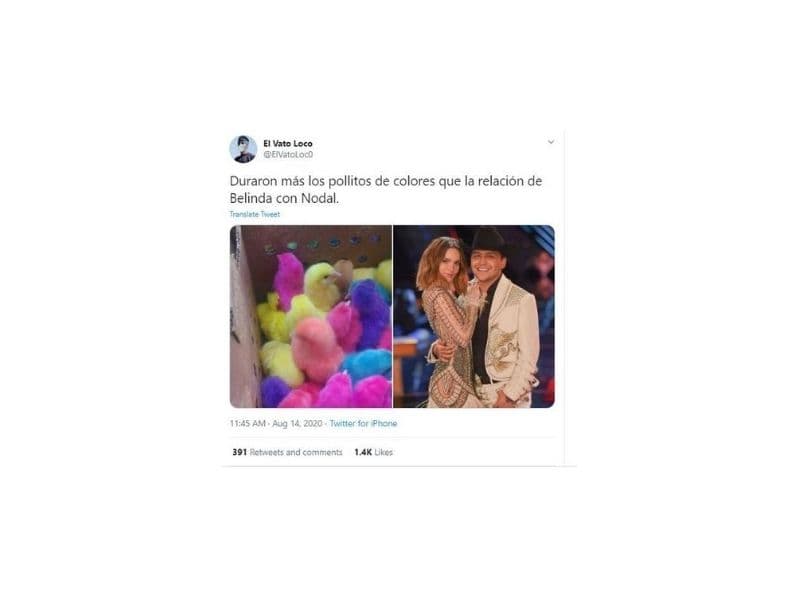 Siendo una de las relaciones más fugaces dentro del medio, incluso algunos usuarios lo compararon con los pollos que te dan en las ferias.