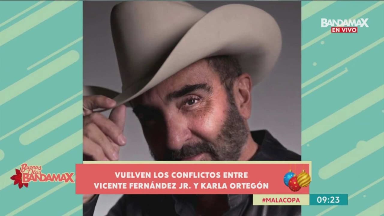 Vicente Fernández Jr. reacciona a las amenazas de su ex, Karina Ortegón, de publicar fotos íntimas