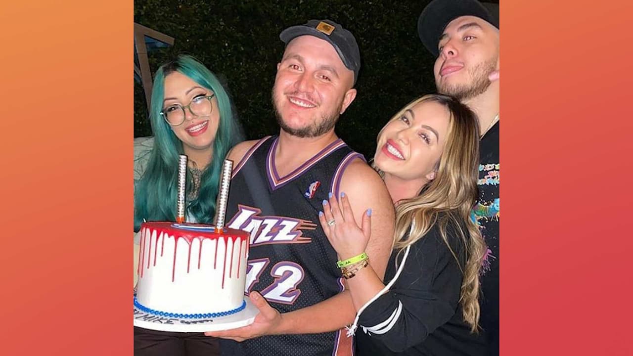Los increíbles videos de Michael, hijo de Jenni Rivera, festejando el campeonato de los Lakers