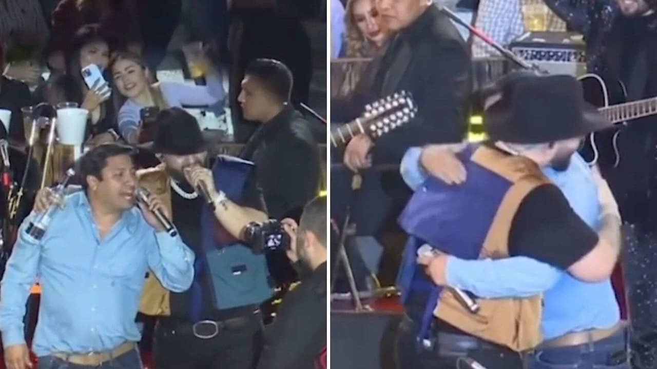 Julión Álvarez lo hace de nuevo y arma fiesta en palenque de Carin León