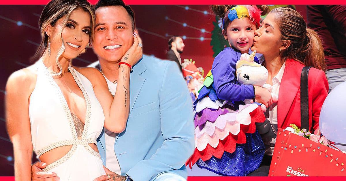 Hija de Edwin Luna y Kimberly Flores brilla en festival navideño de su escuela