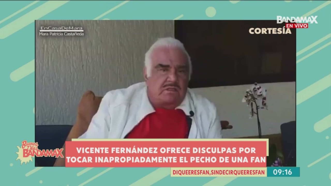 Tras la polémica, Vicente Fernández se disculpa: ‘No fue con intención’