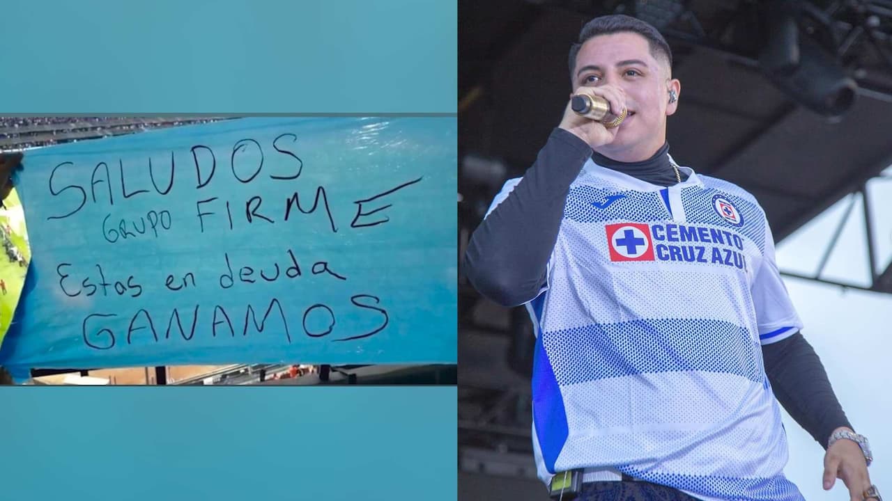 Cruz Azul y aficionados le agradecen a Grupo Firme por el apoyo y le recuerdan su promesa de concierto gratis