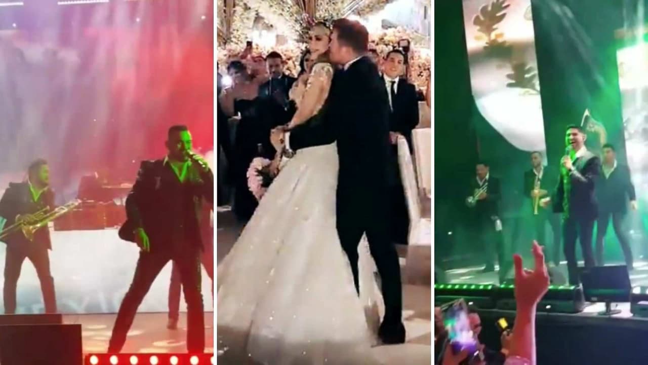 Así fue cómo Los Ángeles Azules y El Recodo ambientaron con tremendo bailongo la boda de ‘Canelo’ Álvarez