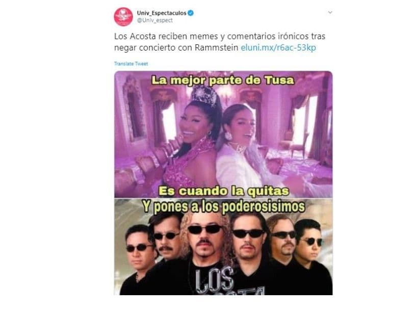 Aunque la agrupación aseguró que esta información es totalmente falsa, los usuarios continuaron con sus memes.