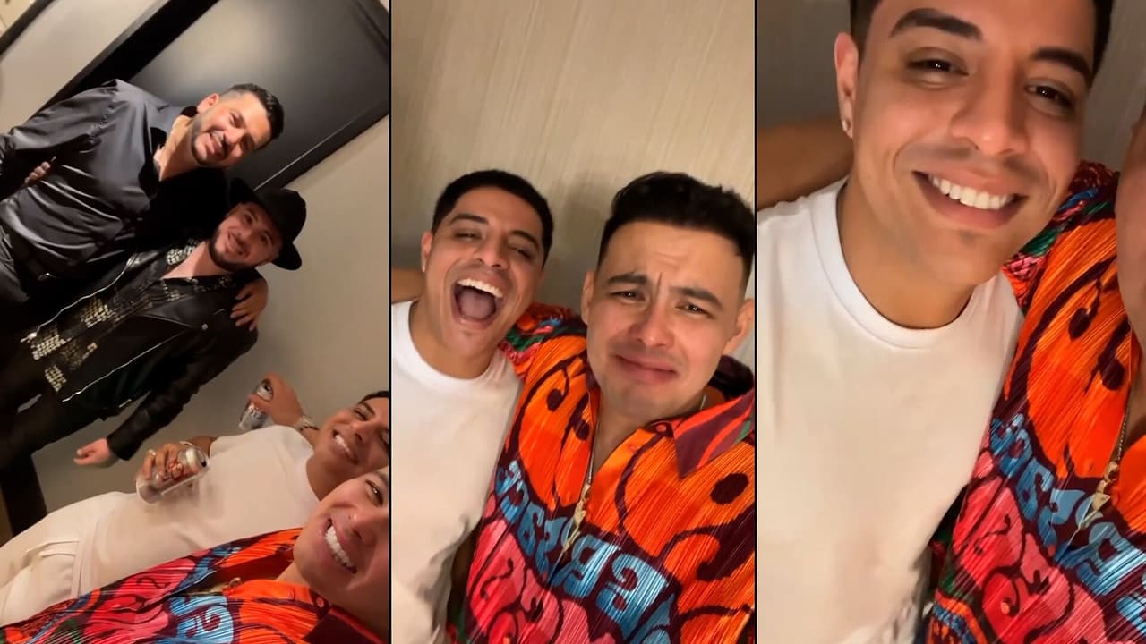 Eduin Caz, 'El Yaki' y 'El Flaco' se echan palomazo de 'Hasta la Miel Amarga'