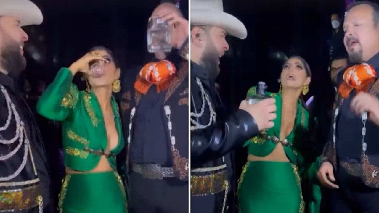 Pepe Aguilar, Ana Bárbara y El Fantasma se avientan palomazo al ritmo de José Alfredo Jiménez