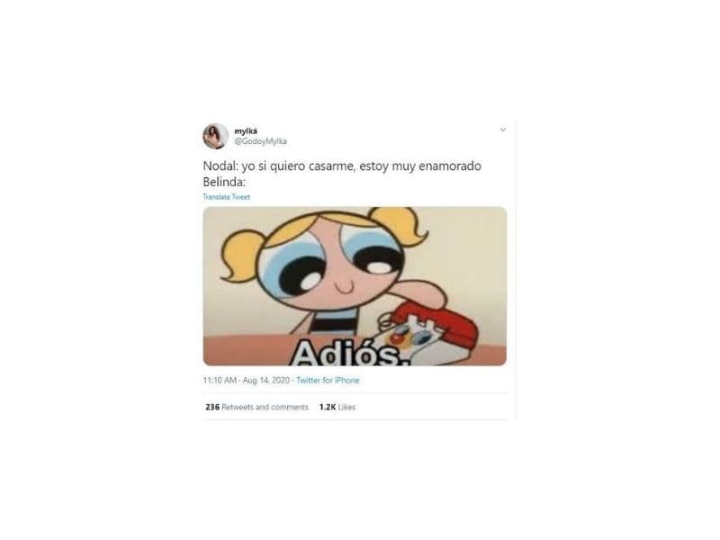 Pero el 14 de agosto, el internet explotó después de que se diera a conocer que Belinda y Nodal no se siguen en Instagram.