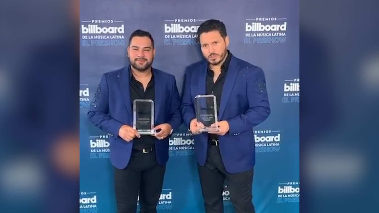 Banda MS se lleva el título de Artista Regional Mexicano y así agradecen Walo Silvas y Alan Ramírez