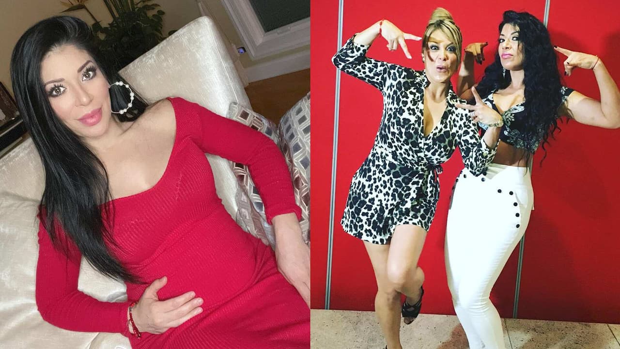 Vicky Terrazas, de Los Horóscopos de Durango, se sube al escenario con todo y su pancita de embarazo