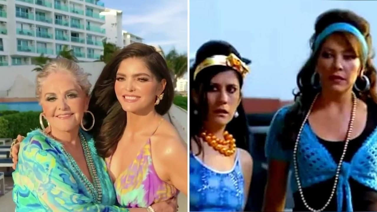 Ana Bárbara y su mamá se divierten modelando al estilo de María de Todos los Ángeles