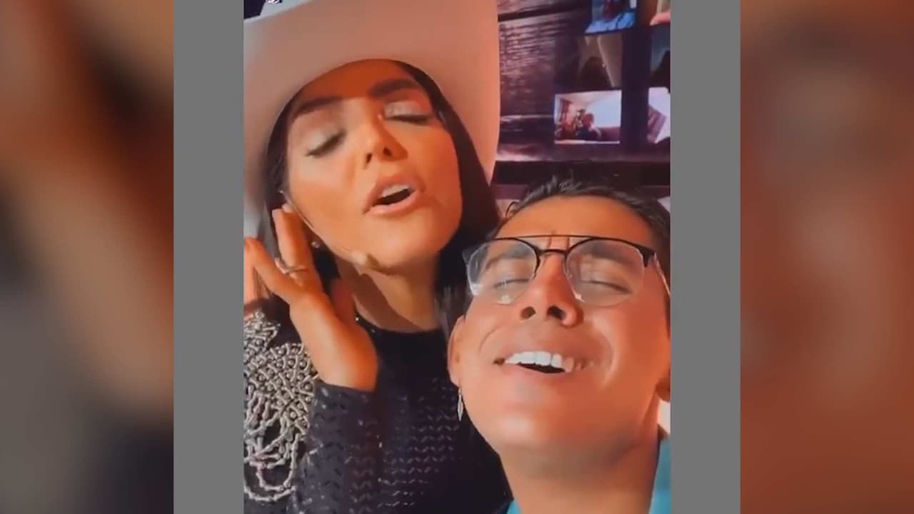 Ana Bárbara y el hermano de Eduin Caz se reencuentran y juntos cantan ‘Lo Busqué’