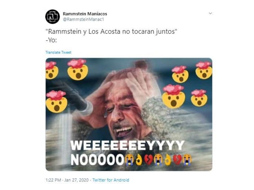 Los Acosta, preocupados por la situación mencionaron que: “por respeto al público que se pudo haber confundido con un meme o con lo que haya sido, para nosotros es muy importante ser profesionales, ser serios con nuestros fans, amigos y seguidores de nuestra música”.