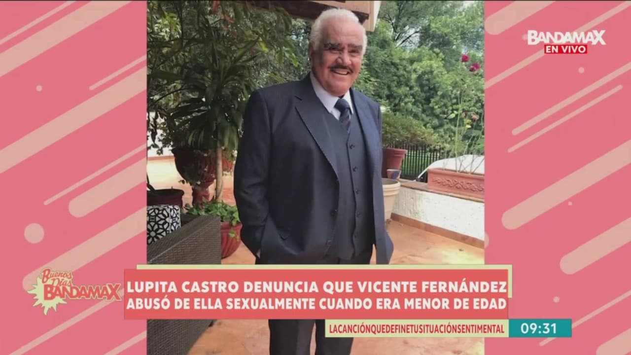 Lupita Castro asegura que Vicente Fernández abusó de ella cuando era menor de edad