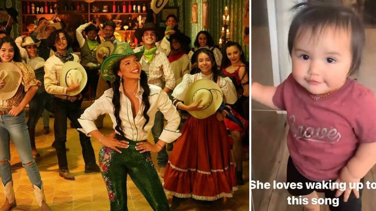Bebé conmueve a Ángela Aguilar al aparecer bailando ‘En Realidad’