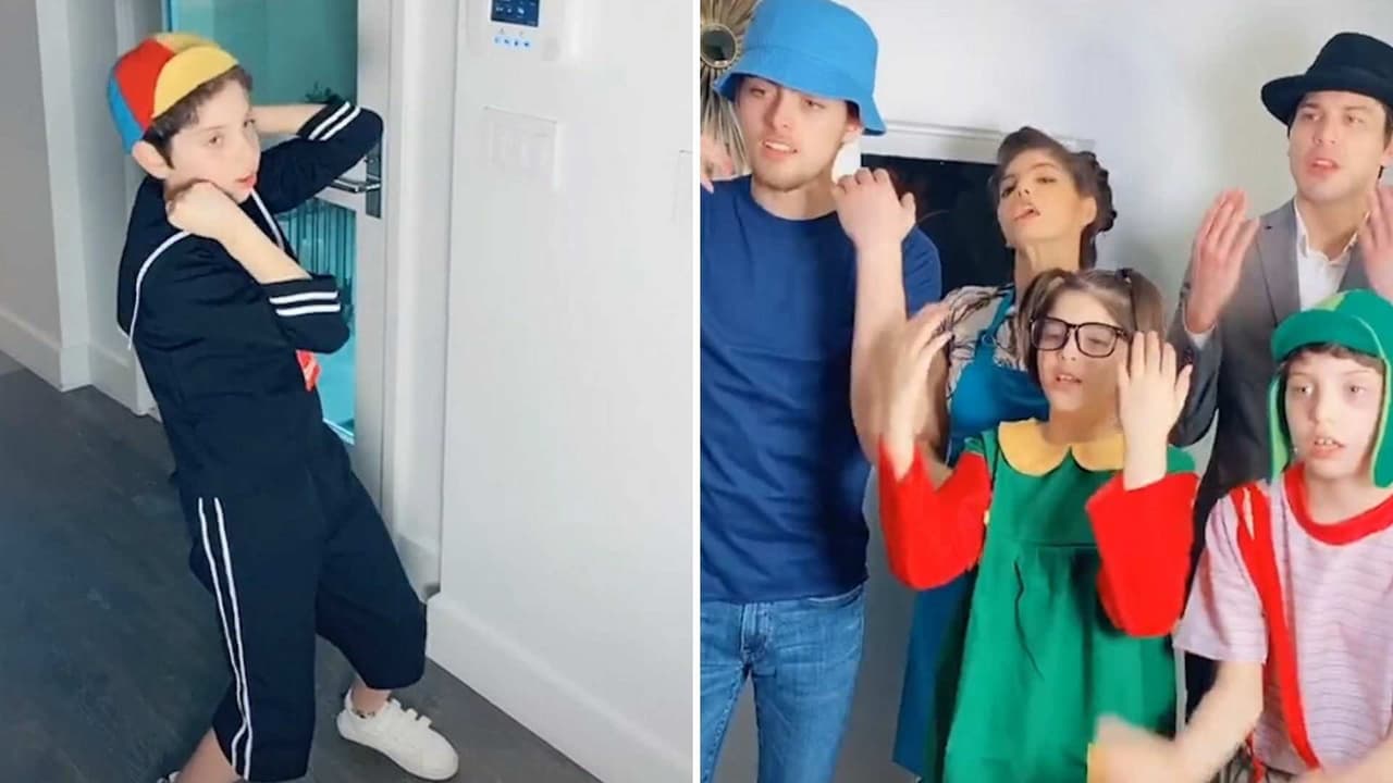 ‘¡Ya cállense que me desesperan!’: Ana Bárbara y sus hijos reviven a los personajes de ‘El Chavo del 8’
