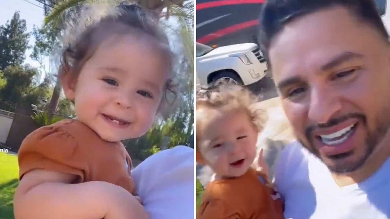 Dalett, hija de Larry Hernández, ya dice ‘papi’ y el cantante no cabe de la emoción