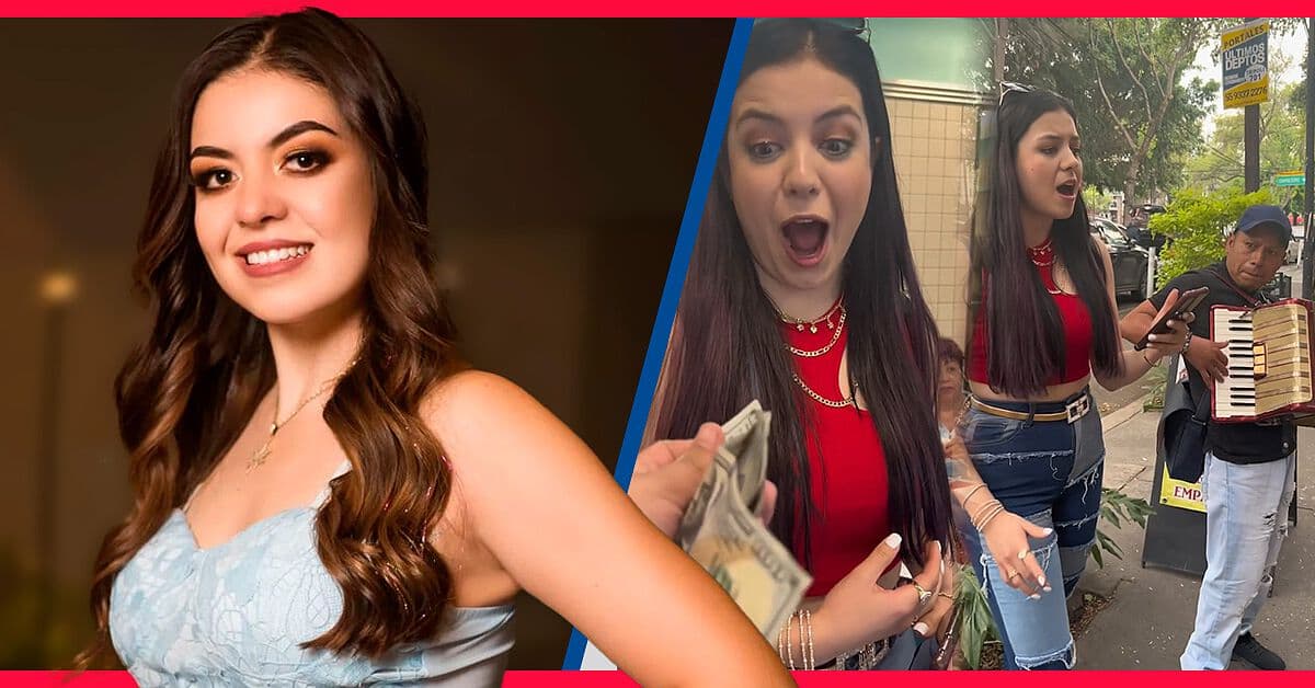 Janeth Valenzuela canta con músico de la calle y lo sorprende con 100 dólares
