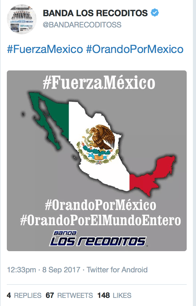 Banda Los Recoditos #FuerzaMéxico