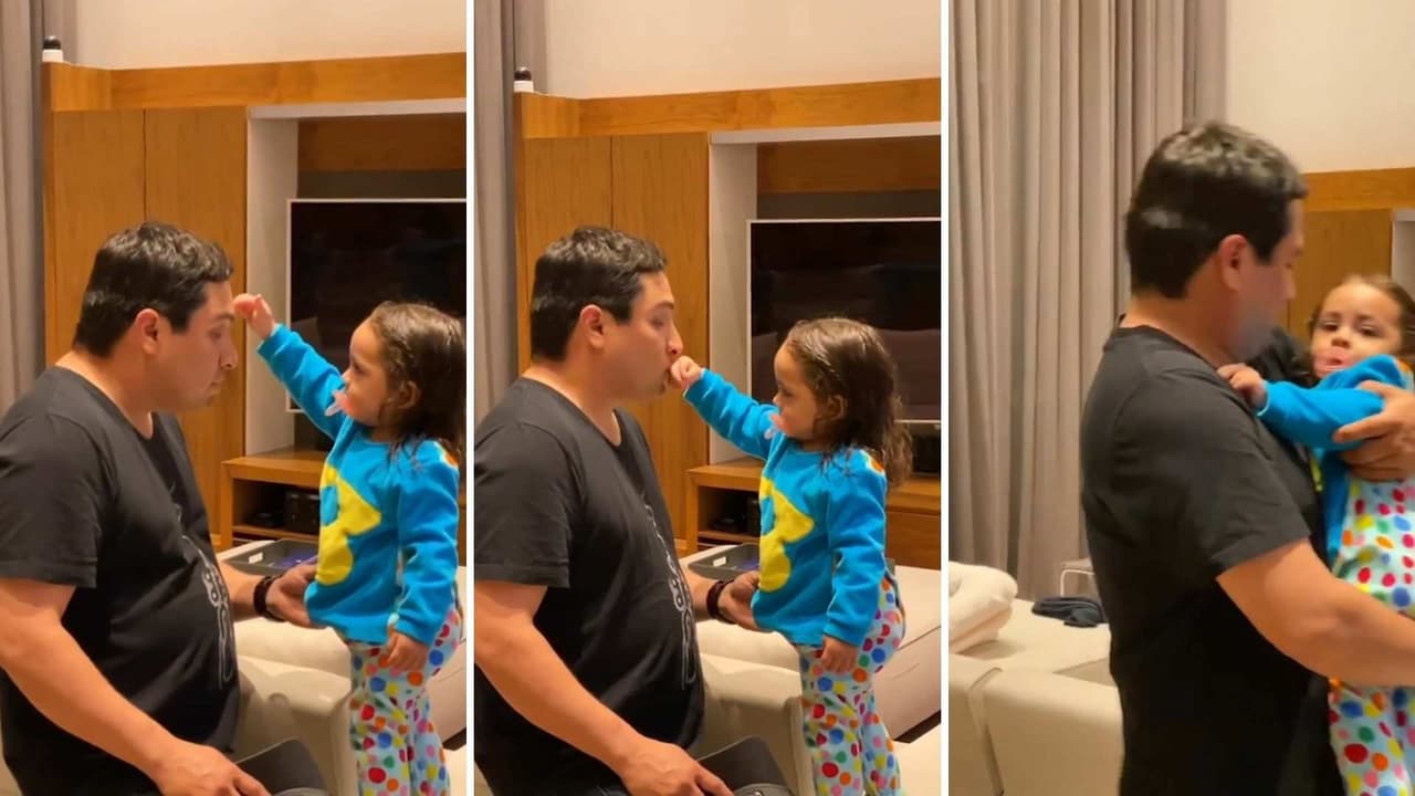La hija mayor de Julión Álvarez enternece las redes al darle la bendición a su papá