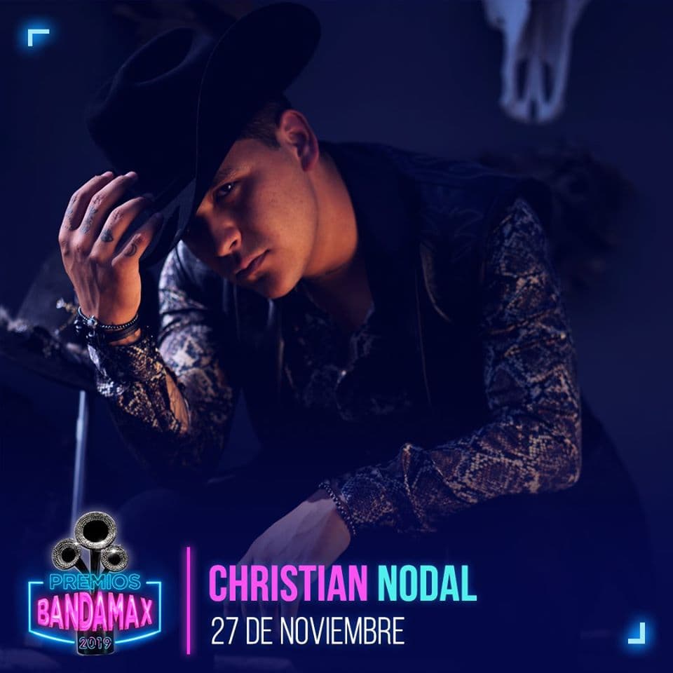 Christian Nodal formará parte de los invitados de los Premios Bandamax 2019, a realizarse el 27 de noviembre, en el Palacio de los Deportes.