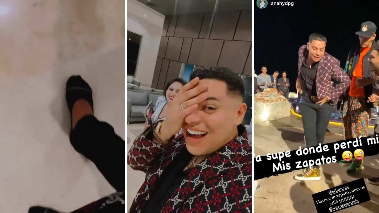 Eduin Caz no supo dónde dejó sus tenis, tras el fiestón que se agarró por el cumpleaños de ‘El Yaki’