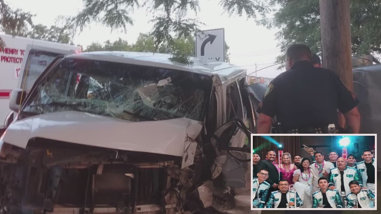 Banda mexicana se accidenta en Illinois cuando iba para un show: el auto chocó contra un poste