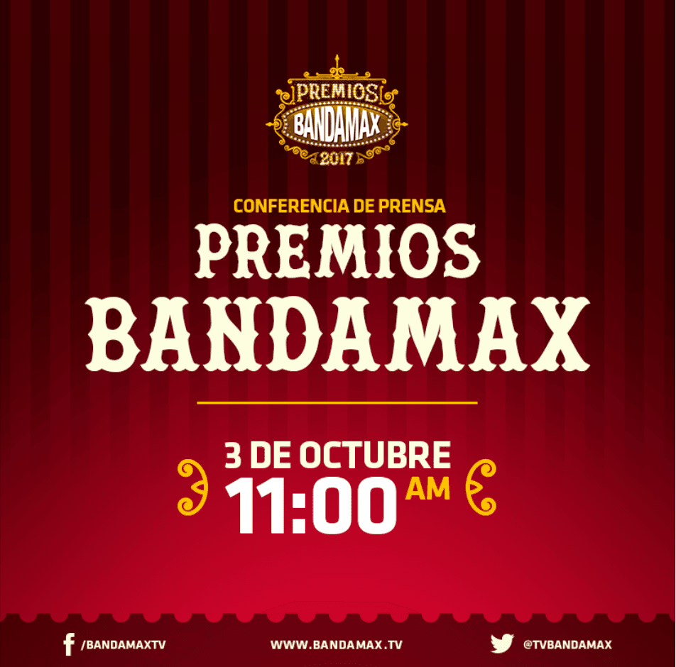 Premios Bandamax conferencia de prensa