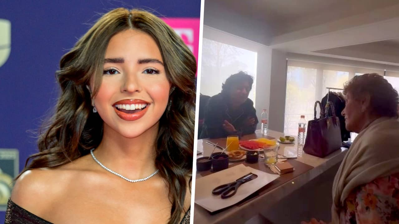 Ángela Aguilar presume tierno momento entre su abuela y Christian Nodal