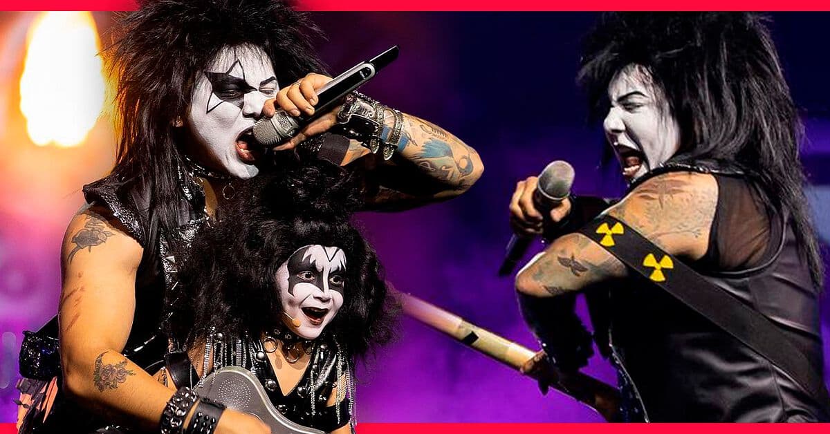 Edwin Luna se maquilla como integrante de Kiss y se vuelve rockero