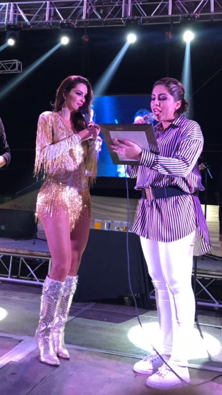 Ninel Conde se presentó en el Carnaval de Veracruz
