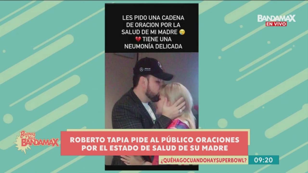 Roberto Tapia pide a su público oraciones por la salud de su madre que padece neumonía