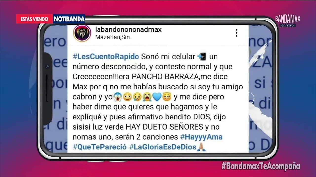 Max Peraza tendrá colaboración con Pancho Barraza